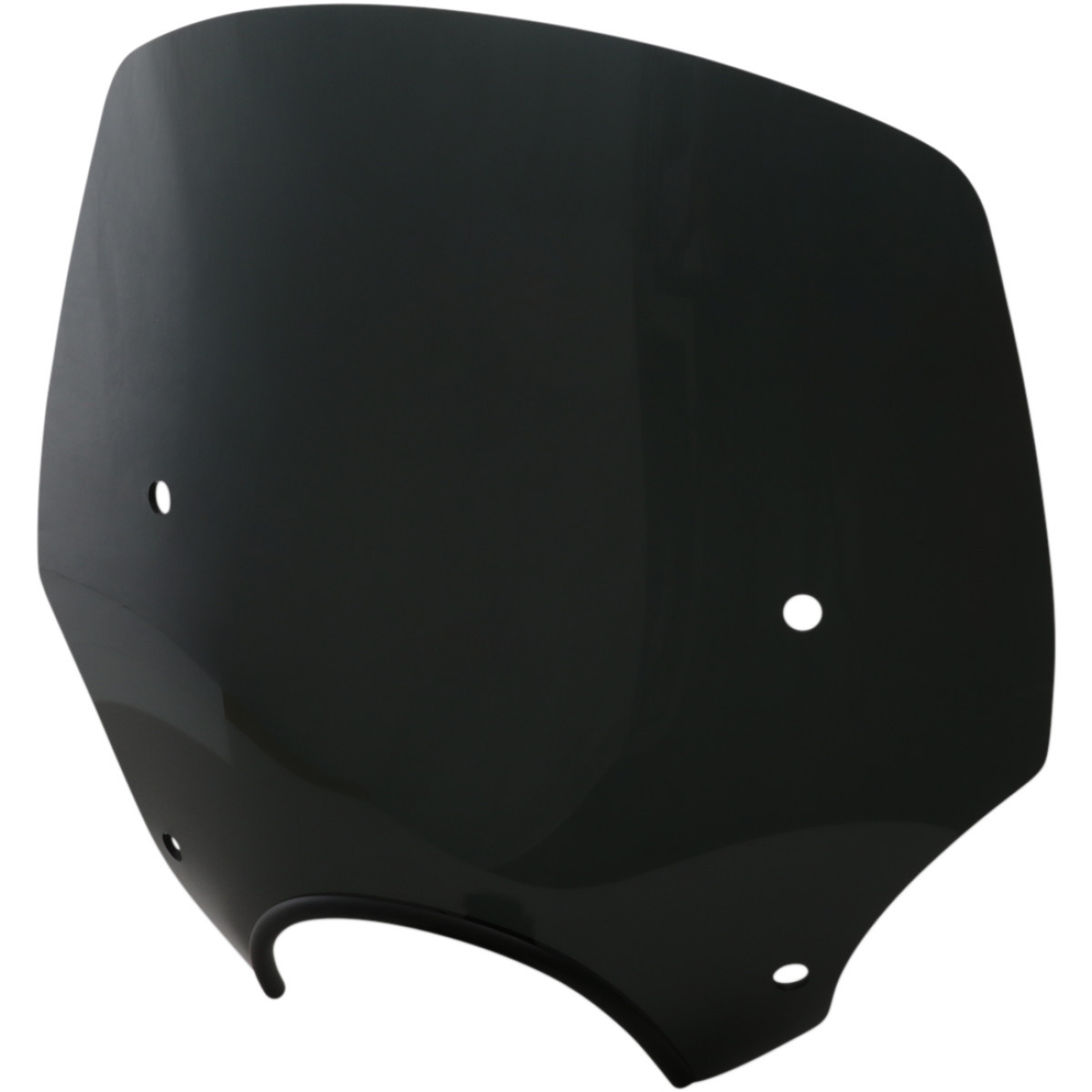Memphis Shades #MEP5245 - El Paso Windshield - 15" - 7" Headlight Cutout - Dark Black Smoke
