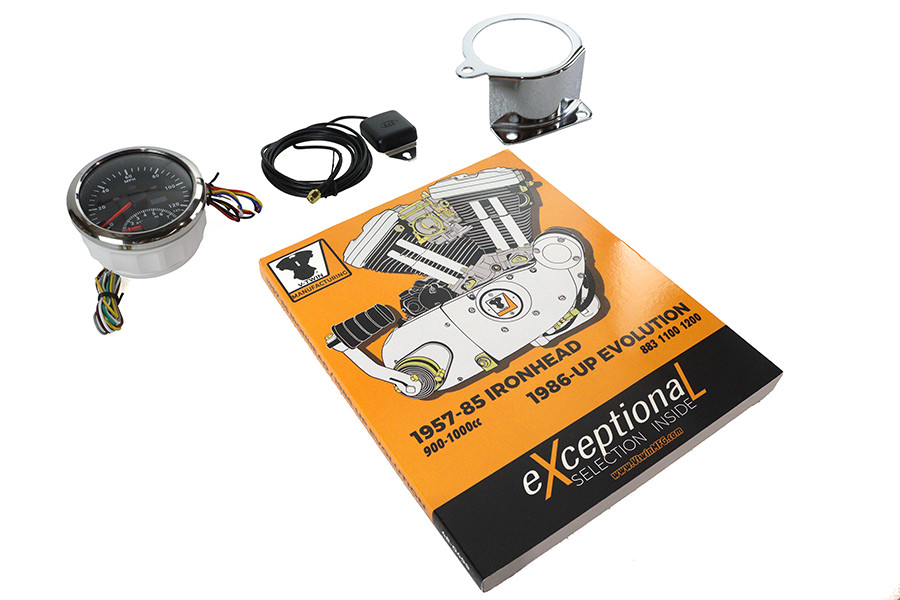 V-Twin - 85mm Speedometer and Tachometer Combo Gauge Kit