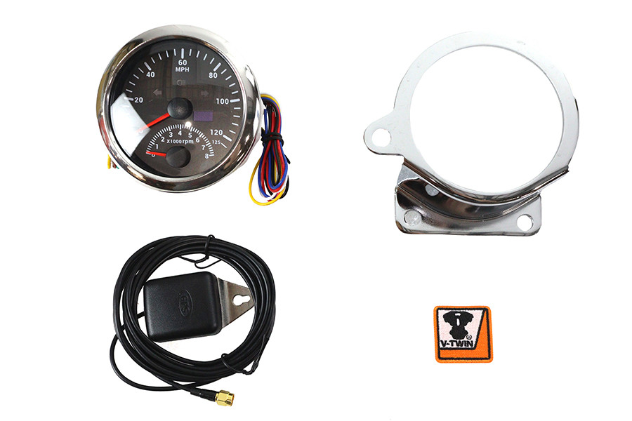 V-Twin - 85mm Tachometer and Speedometer Gauge Kit