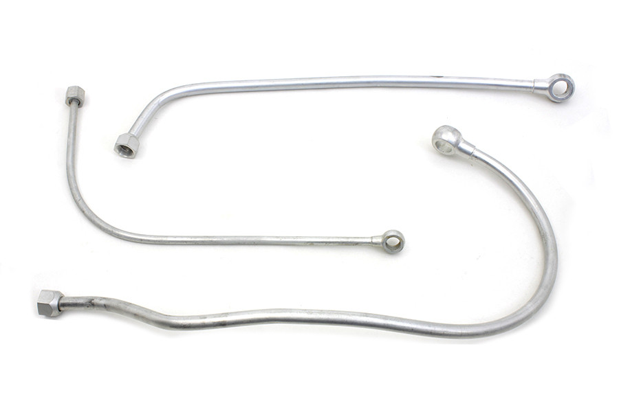 V-Twin #37 EL OIL SET - Oil Line 3 Piece Set Cadmium