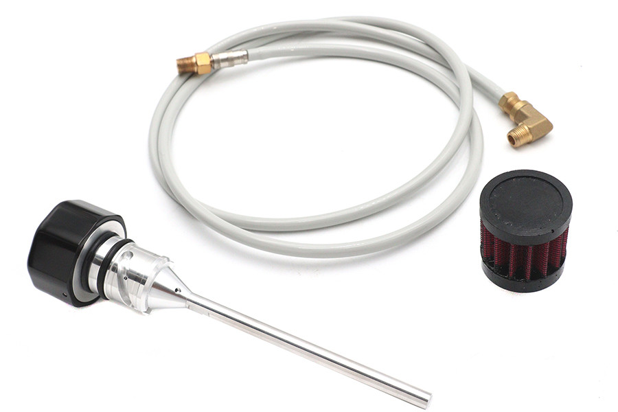 V-Twin #78835B - M8 Vented Dipstick Black