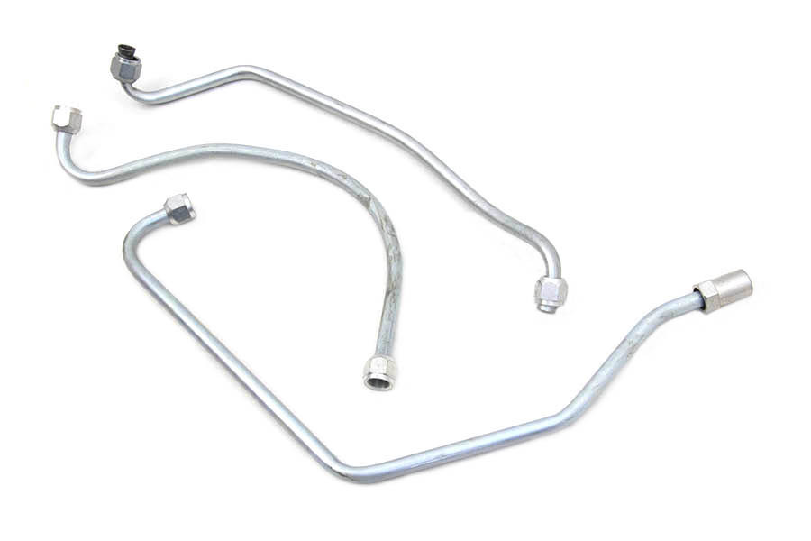 V-Twin #50167Z - Oil Line Set Zicad Plated
