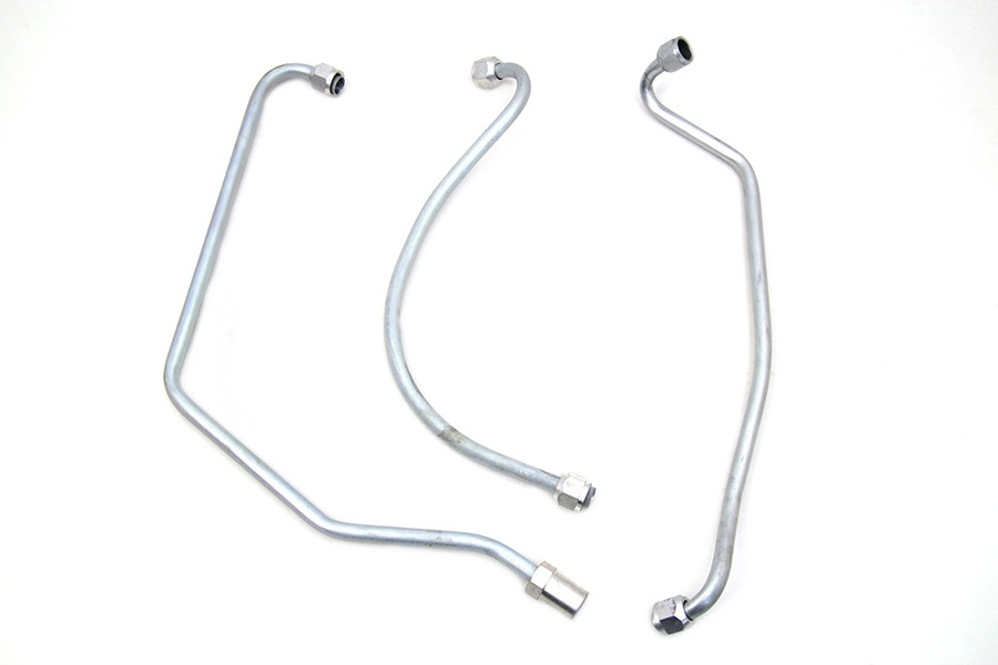 V-Twin #50167Z - Oil Line Set Zicad Plated