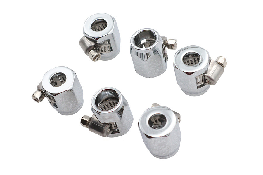 Wyatt Gatling #03-6203C - Hex Chrome Econo Seal Hose End