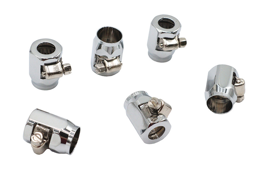 Wyatt Gatling #70840B - Hex Chrome Econo Seal Hose End