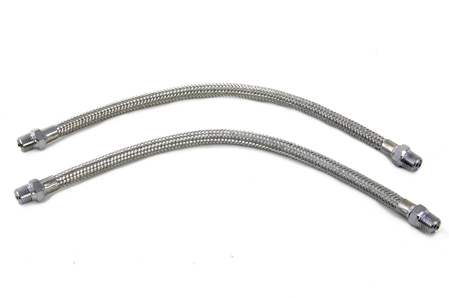 Wyatt Gatling #73161 - Braided Overhead Rocker Arm Oil Line Stock Length