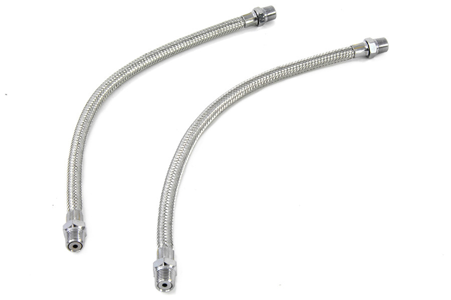 Wyatt Gatling #73161 - Braided Overhead Rocker Arm Oil Line Stock Length