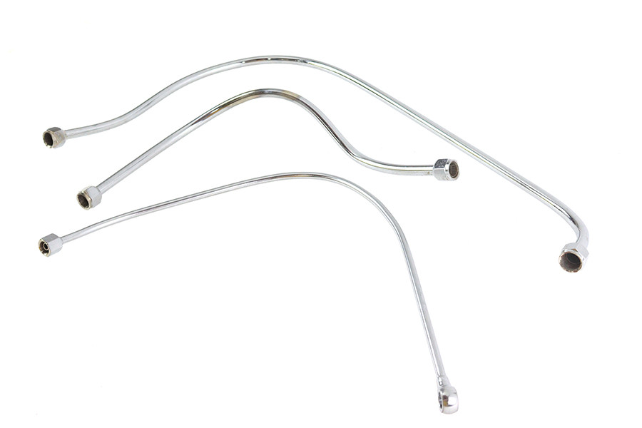 V-Twin #50177 - Chrome Oil Line Set
