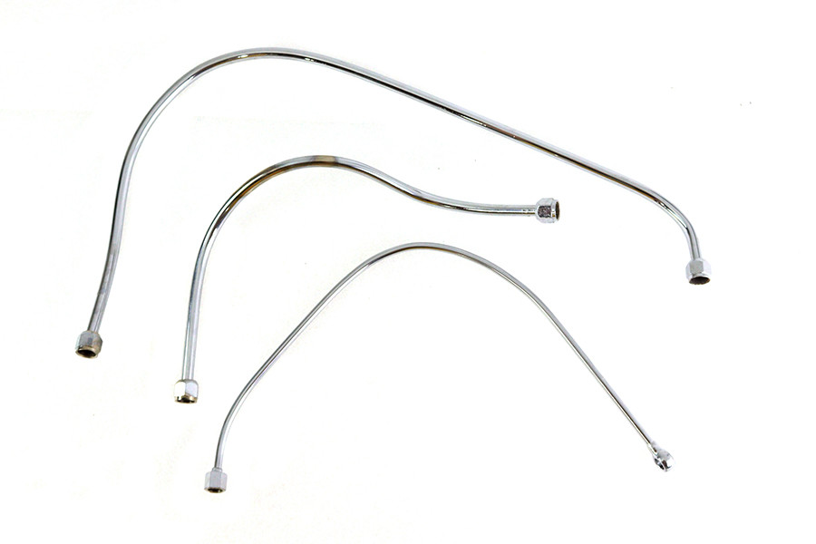V-Twin #50177 - Chrome Oil Line Set