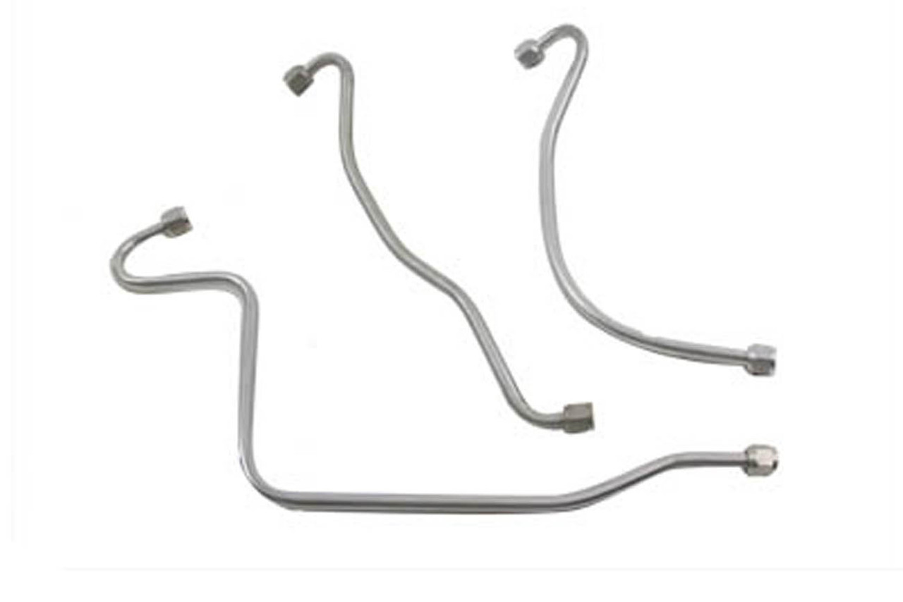 V-Twin #58 3 PC OIL - Oil Line Set Cadmium