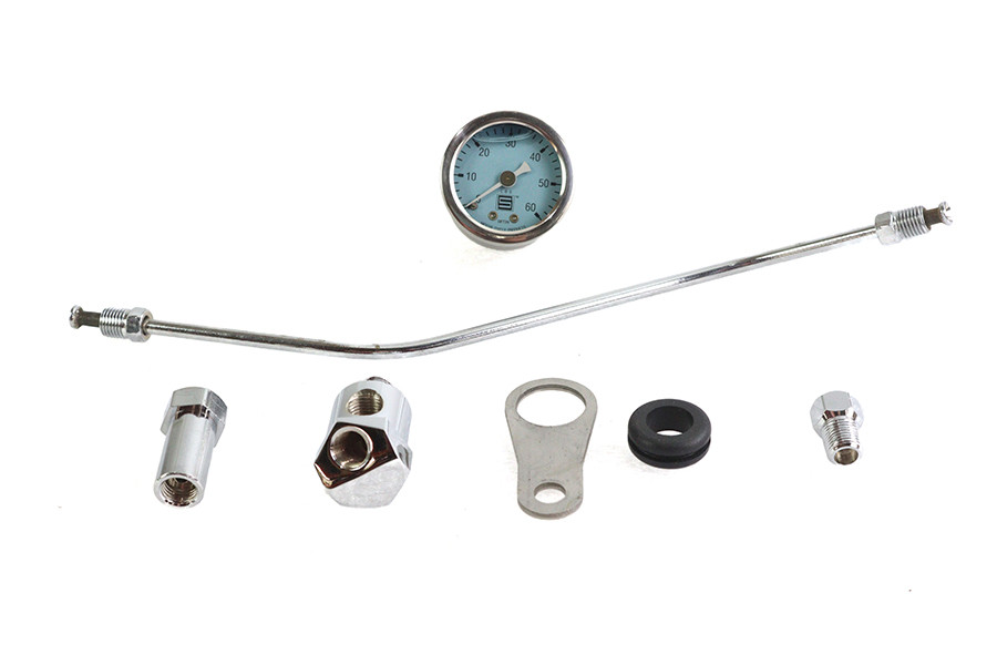 V-Twin - Rocker Box Mounted Oil Gauge Kit