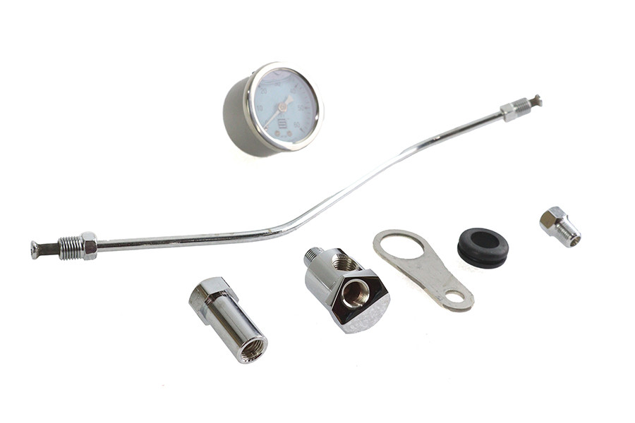 V-Twin - Rocker Box Mounted Oil Gauge Kit