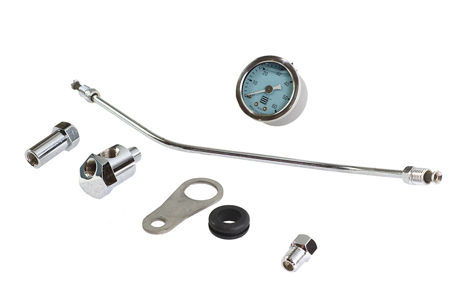 V-Twin - Rocker Box Mounted Oil Gauge Kit