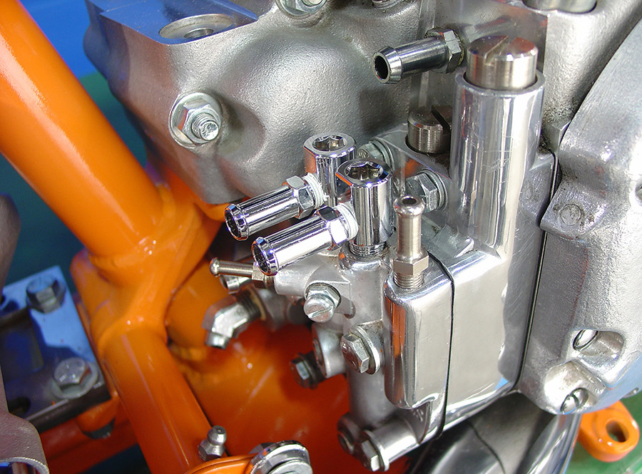 V-Twin - Allen Oil Pump Fitting Set Chrome