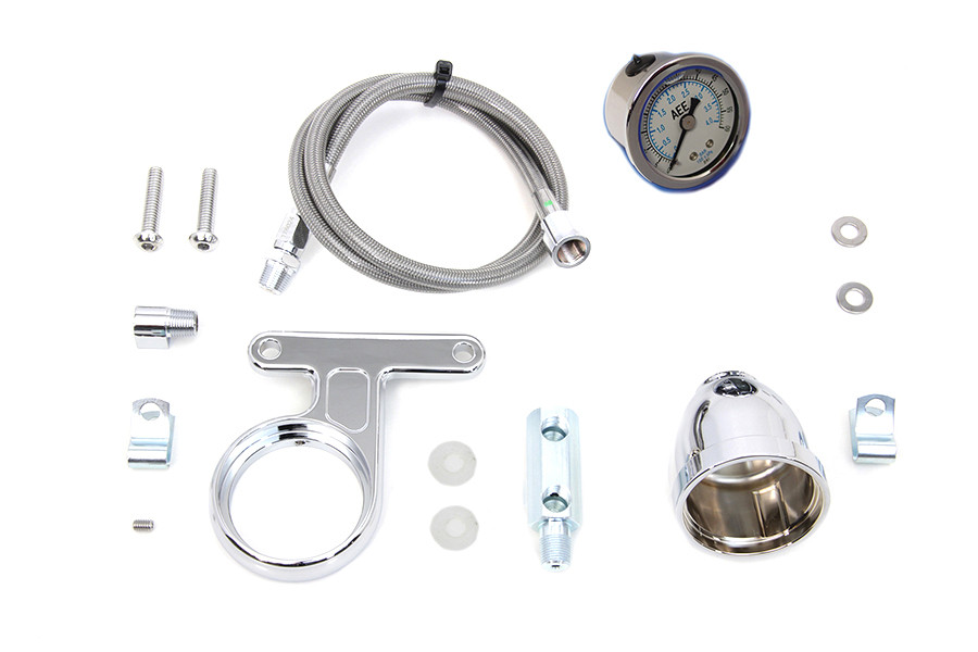 V-Twin - Rocker Box Oil Pressure Gauge Kit