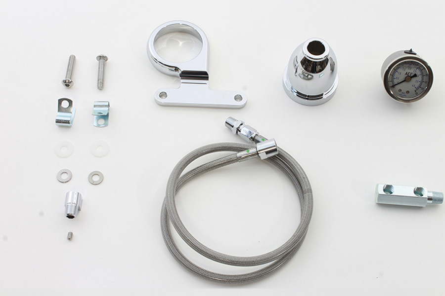 V-Twin - Rocker Box Oil Pressure Gauge Kit