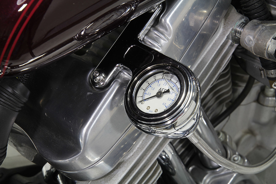 V-Twin - Rocker Box Oil Pressure Gauge Kit