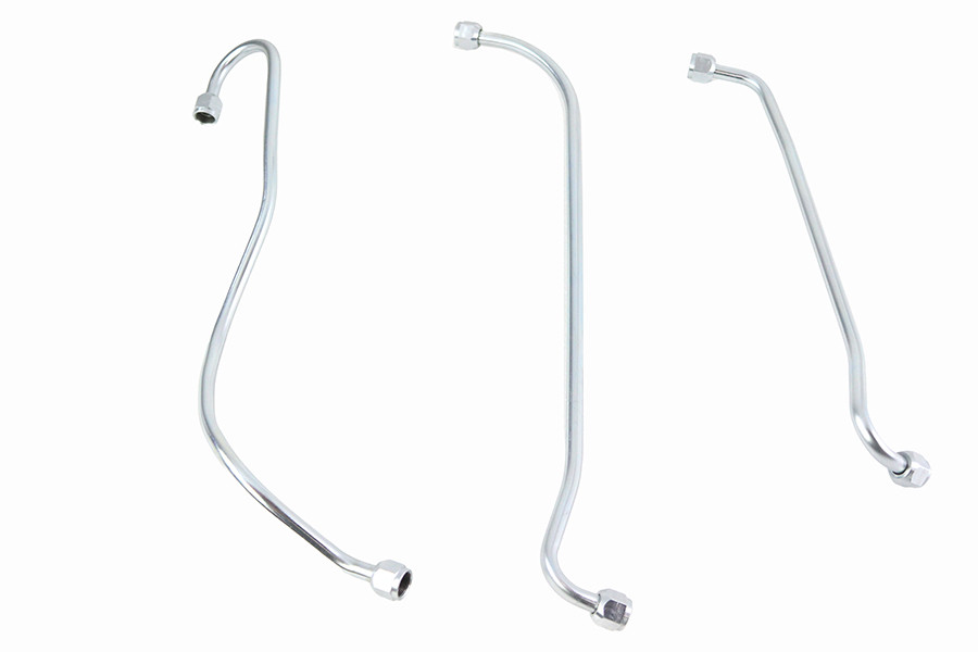 V-Twin #50178Z - U/UL Oil Line Set Zicad Plated