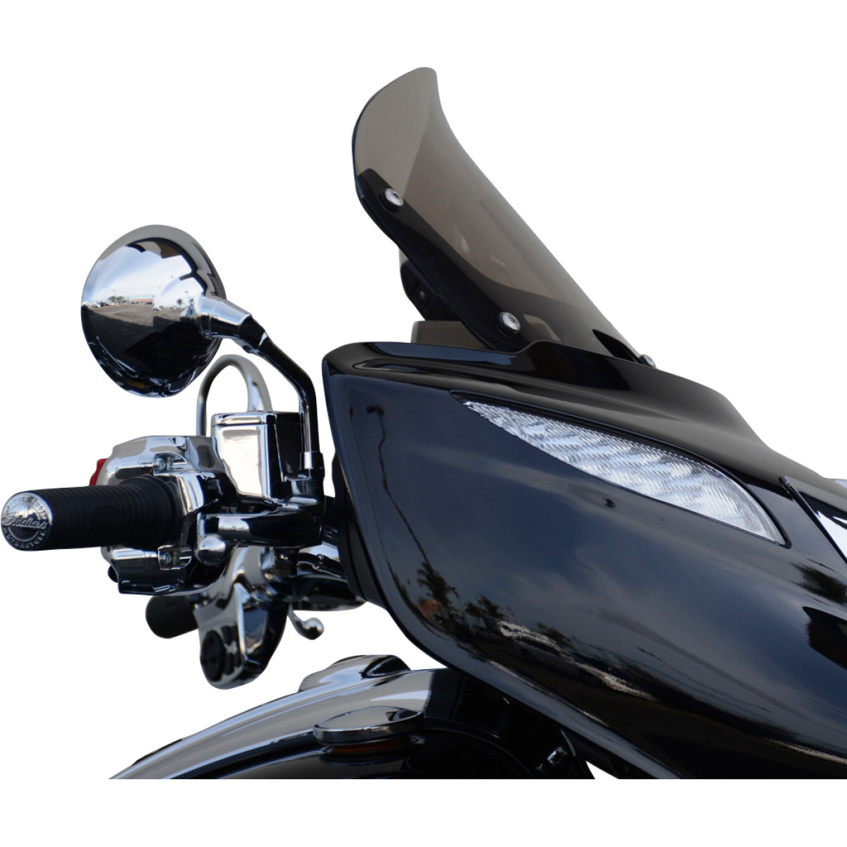Wind Vest #66-1040 - Windshield - Dark Smoke - 10" - Indian
