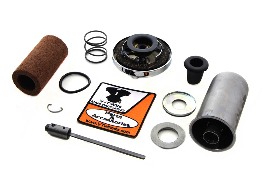 V-Twin - Chrome Oil Tank Cap Kit