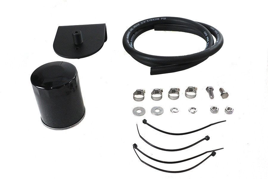 V-Twin #78548B - Pura Flow Oil Filter Kit Black