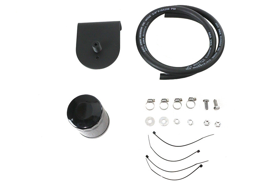 V-Twin #78548B - Pura Flow Oil Filter Kit Black