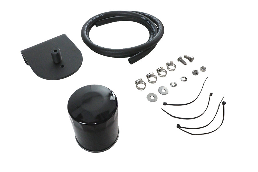 V-Twin #78548B - Pura Flow Oil Filter Kit Black