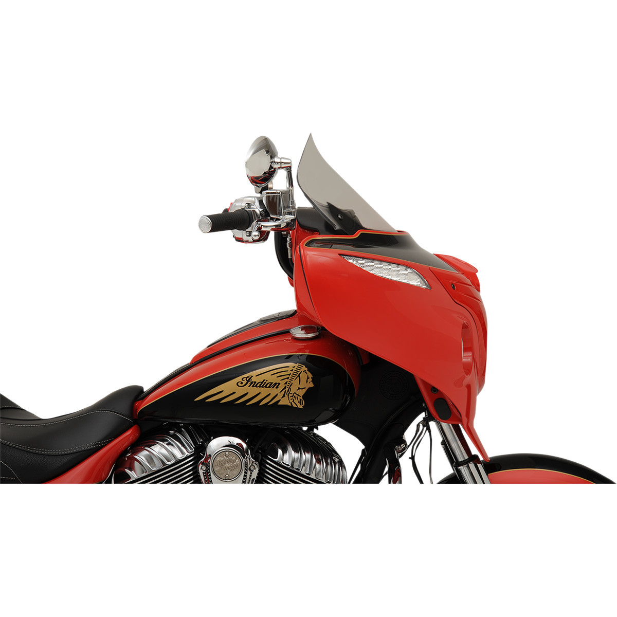 Klock Werks #KWW-04-0497 - Flare® Windshield - 14" - Tall - Clear - '14-'25 Indian