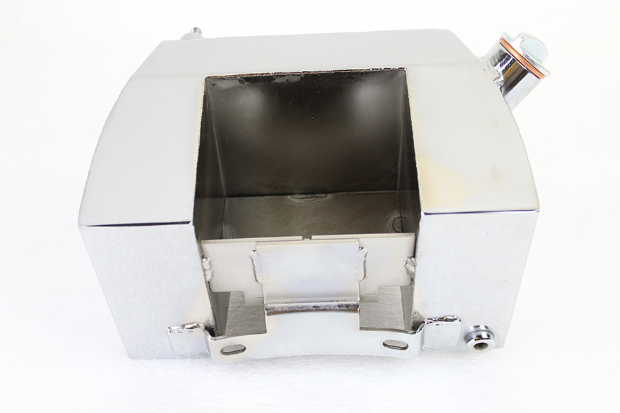 Wyatt Gatling - Center Post Mount Wrap Around Oil Tank Chrome