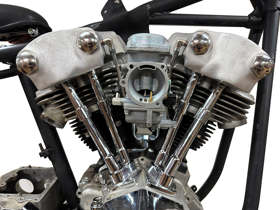 V-Twin #50226A - Knucklehead/Shovelhead Top Y Oil Line Braided