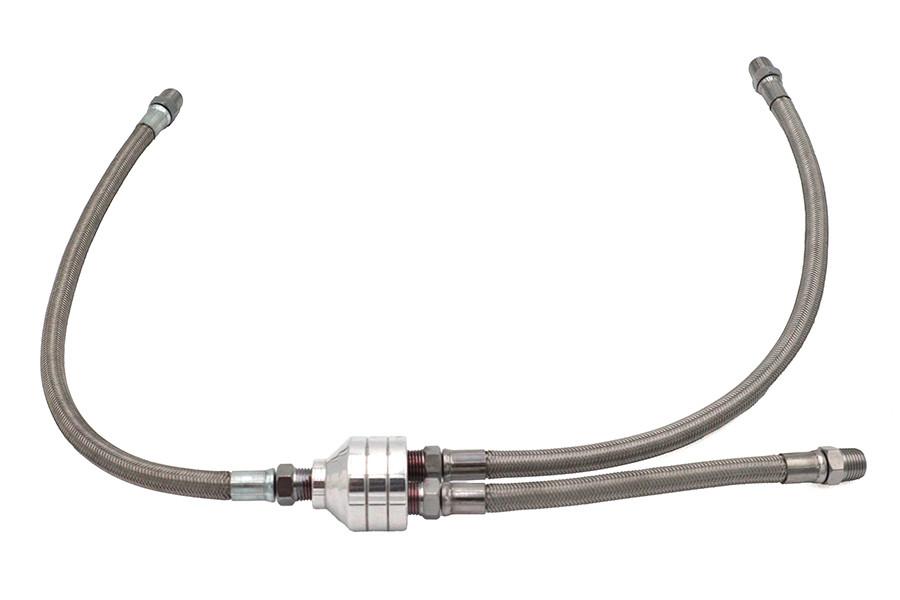 V-Twin - Stainless Steel OHO Top Oil Line