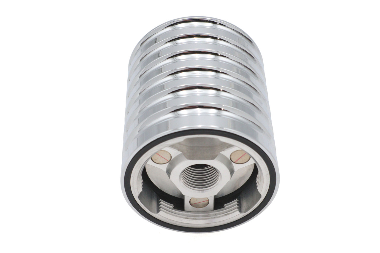 Ultima #EM-0017C - Ultima Chrome Reusable Billet Oil Filter