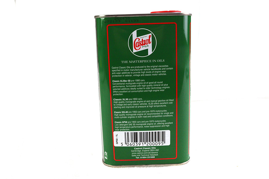 Castrol Classic Oils #1923/7176 - Castrol Classic Premium SAE 50 Oil