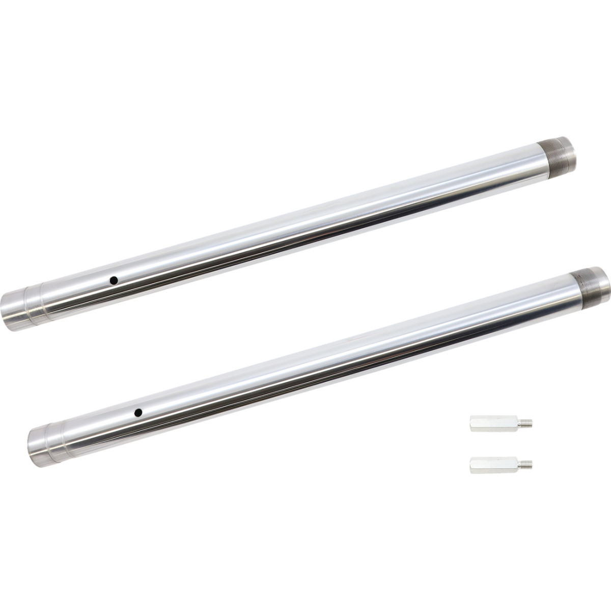 Custom Cycle Engineering #710110 - Fork Tubes - 43 mm - +2" Length - Ultra Chrome - Inverted