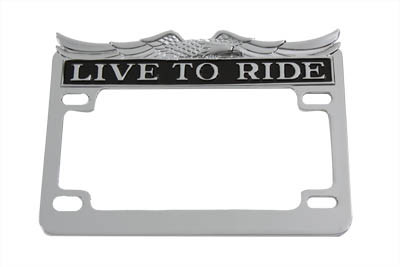 V-Twin #28-6014 - License Plate Frame Chrome
