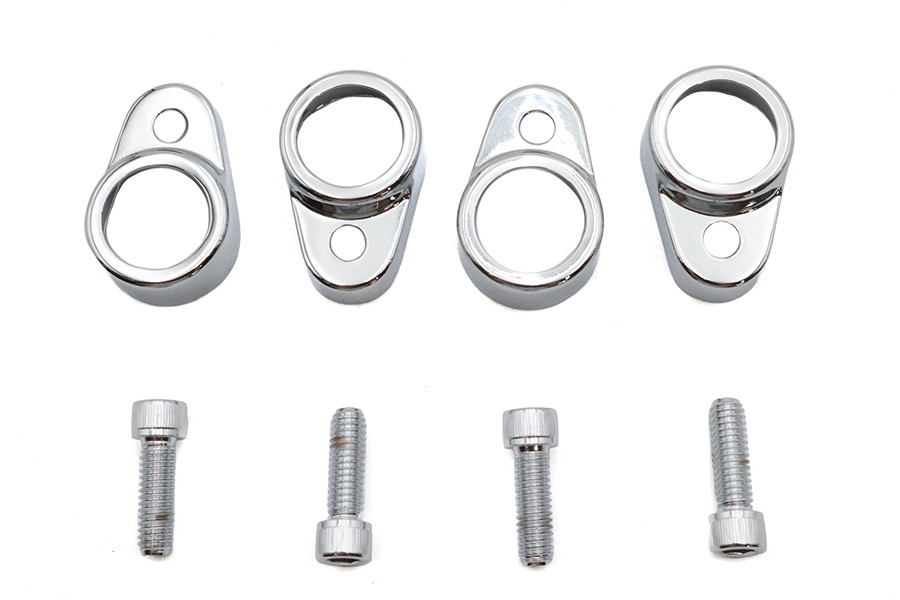 V-Twin - Tappet Block Cover Set Chrome