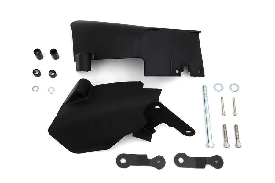 V-Twin #29200011 - FXD Mid Frame Air Deflector Set Black