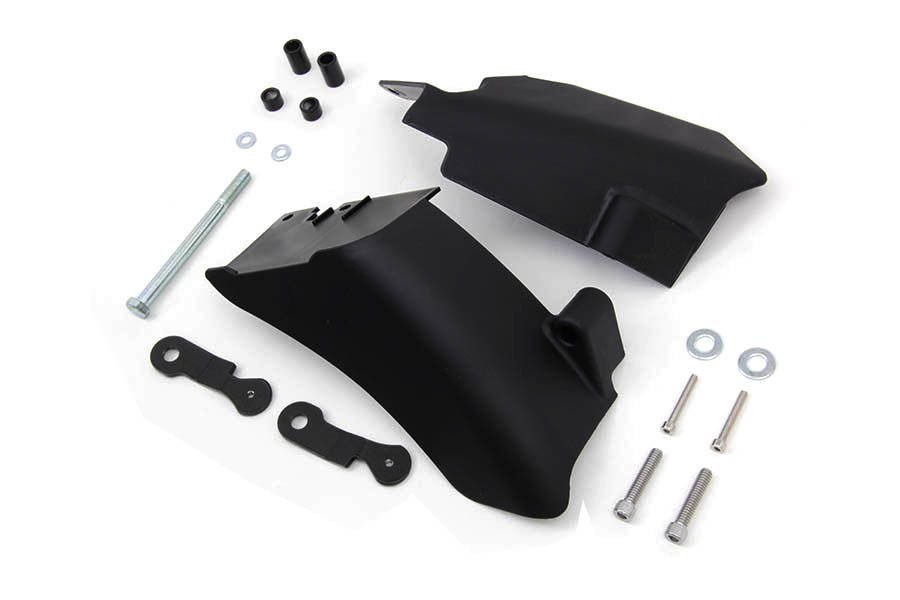 V-Twin #29200011 - FXD Mid Frame Air Deflector Set Black