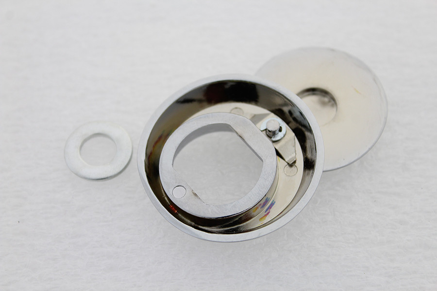 V-Twin #78109 - Chrome Tour-Pak Lock Cover