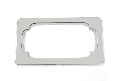 V-Twin #28-6082 - License Plate Frame Thorn Style Chrome Billet