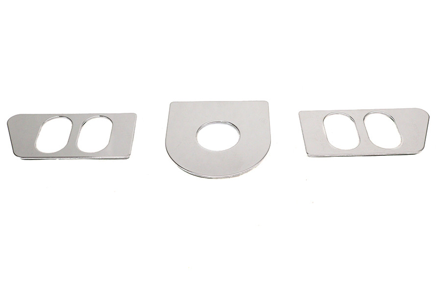 V-Twin #62007 - Ignition Switch Cover Set Chrome