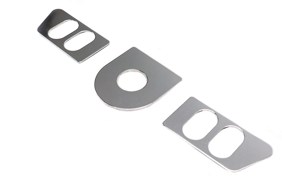 V-Twin #62007 - Ignition Switch Cover Set Chrome