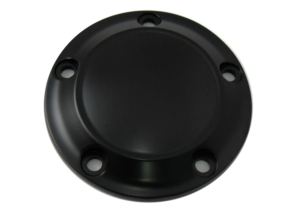 V-Twin #77621 - Black 5-Hole Smooth Ignition System Cover