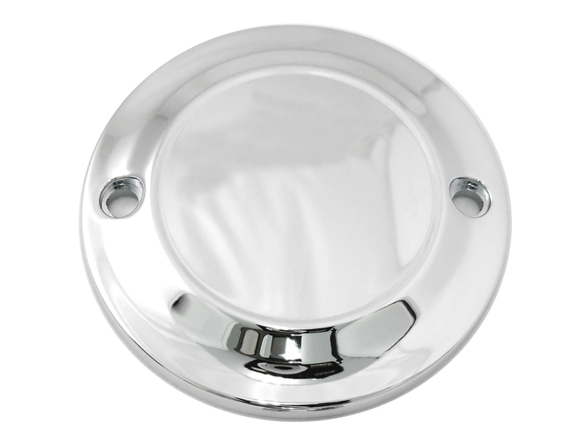 V-Twin #77622 - Chrome 2-Hole Smooth Ignition System Cover