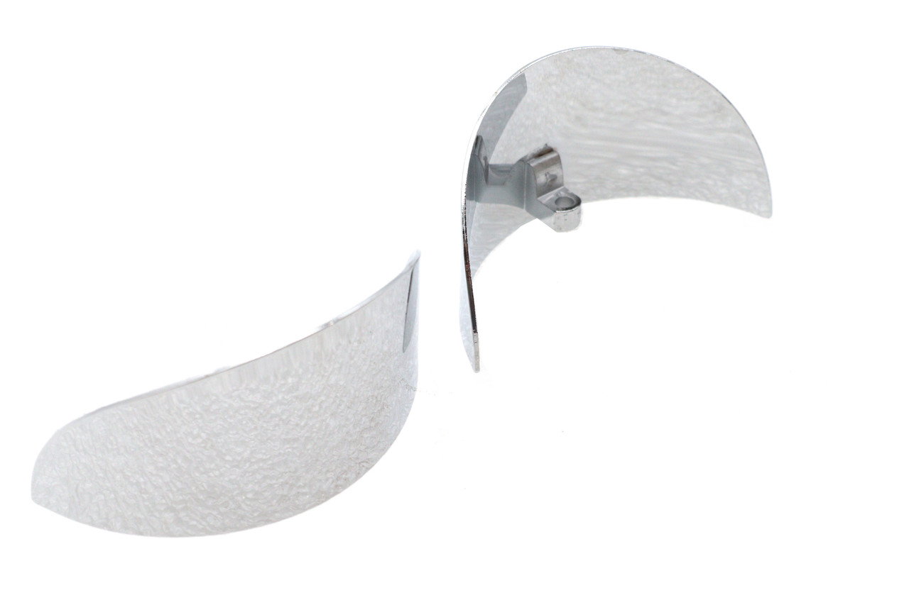 V-Twin - Chrome 4-1/2 inch Deco Spotlamp Visor Set