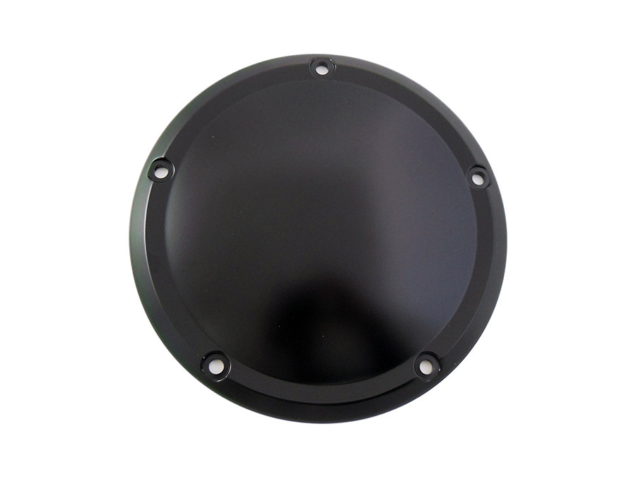 V-Twin #77926F - M8 Matte Black Smooth Derby Cover