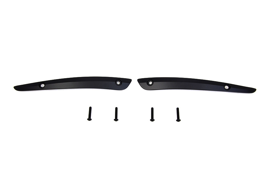 V-Twin #78170B - Black Split Windshield Trim Set