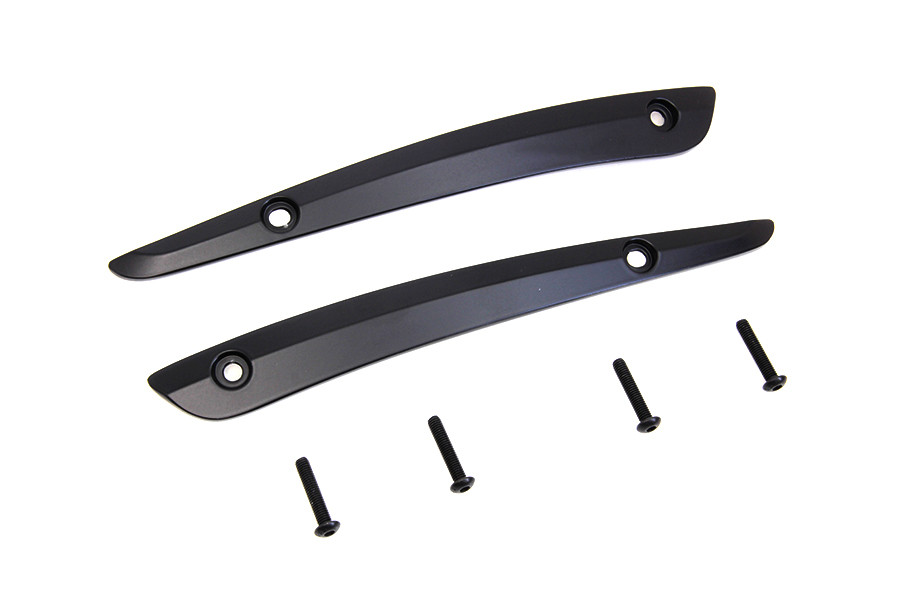 V-Twin #78170B - Black Split Windshield Trim Set