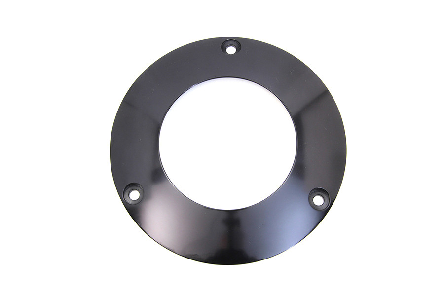 V-Twin #302494 - Black 3-Hole C-Thru Derby Cover