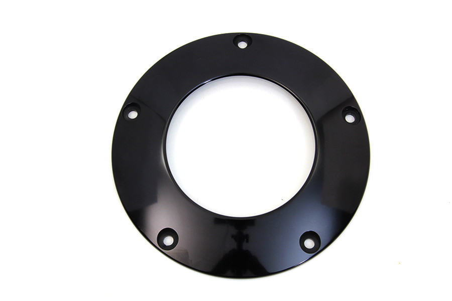 V-Twin #302496 - Black 5-Hole C-Thru Derby Cover